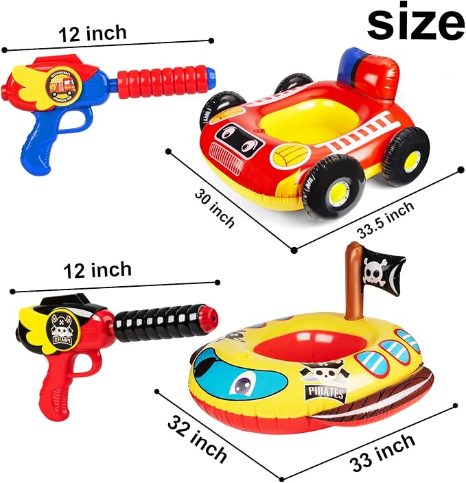 10Leccion Kids Pool Floats for Toddlers Ages 3-8, Fun Summer Water Toys