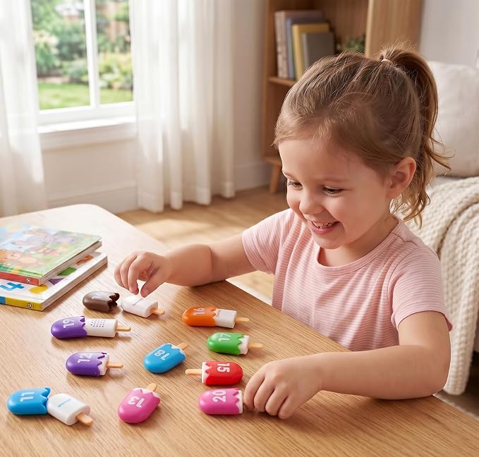 Mini Number Pops 11-20 — Number Learning Toys,Toddler Counting & Color Matching Toys for Kids