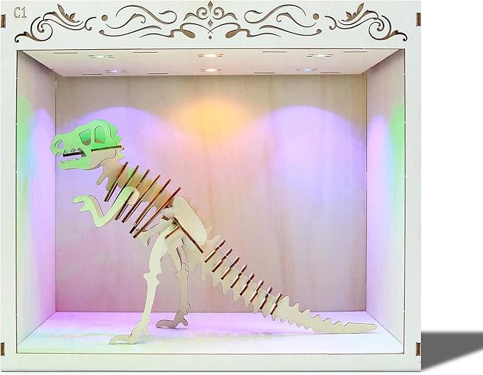 Book Nook Kit, Simple Booknook Bookend, Miniature Dollhouse House Kit | DIY 3D Wooden Puzzle for Beginner, 9.84in x 5.9in x 8.66in Model with LED Light and Dust Cover, Diorama Painted by Yourself