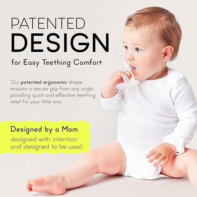 Silicone Baby Teething Toys - Baby teether for Infants, Toddlers, Newborns, CPSIA Certified, FDA Formulated Material