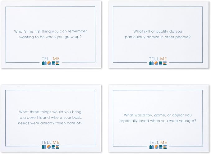 Compendium Tell Me More: Icebreaker Edition – A Conversation-Starter Game of 52 Questions to Deepen Connections