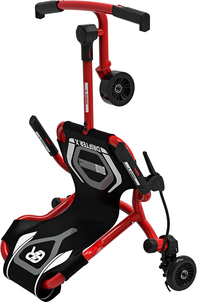 EzyRoller Drifter X Ride On Toy for Kids, Ages 4-12, Up to 154 lbs - Red