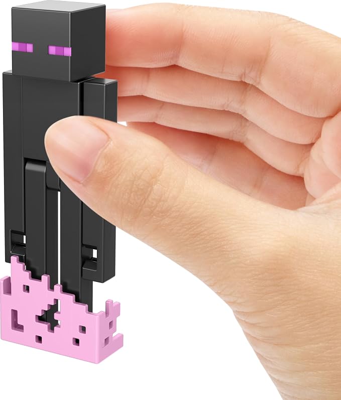 Mattel Minecraft Action Figures & Accessories Set, 3.25-inch Scale Collectible Toys with Pixelated Design