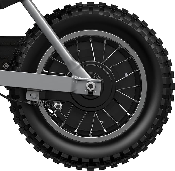 Razor MX400 Dirt Rocket Electric Bike for Kids Ages 8+, 140 lb Max Weight, Black – 24V Battery, Up to 14 Mph, 30-Min Ride Time on High Speed, Twist-Grip Throttle, Spoked Wheels w/ 12” Pneumatic Tires