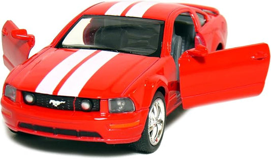 KiNSMART - 2006 Ford Mustang GT 1:38 Scale 5" Die Cast Metal Model Toy Car (Red Race)