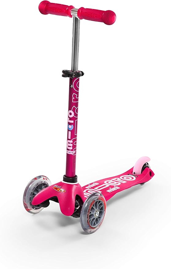 Micro Kickboard | Mini Kids Scooter for Ages 2-5 | Children up to 110 lbs | 3 Wheel Lean-to-Steer Design | Adjustable T Bar | Smooth Ride PU Wheels | Swiss Design