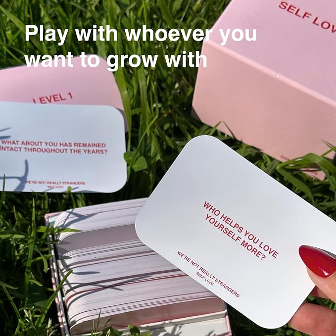 WE'RE NOT REALLY STRANGERS Self-Love Edition Card Game – A Journey to Self-Discovery and Empowerment for Singles, Couples, Adults, & Teens - for Memorable Game Nights, Ages 15+, 1-2 Players