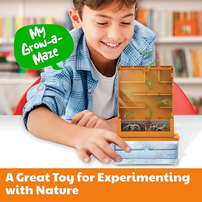 4M: Green Science - Grow-A-Maze - DIY Mini Plant Growth Lab, Customizable Maze, Assemble-Plant-Observe The Power of Nature, STEAM Project, Kids 5+