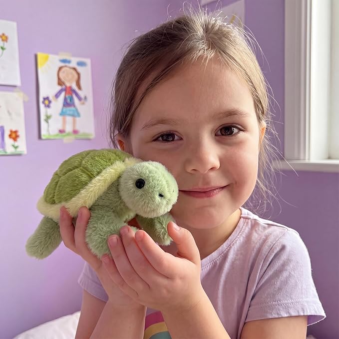 PEACH CAT Sea Turtle Stuffed Animal Cute Plushies Small Plush Toys Birthday Gifts for Girls Boys Kids