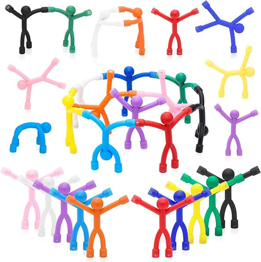30Pcs Magnetic Travel Toys, Magnets Men for Kids, Cute Magnetic People Airplane Car Toddler Travel Essential, Fridge Magnets Sensory Fidget Toys for Adults Kids