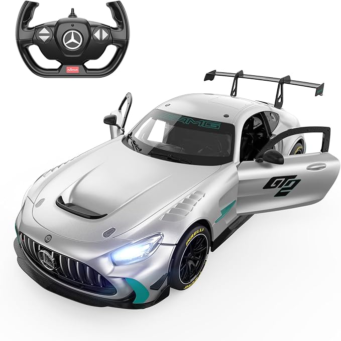 RASTAR 1/14 RC Car Mercedes AMG GT2 Toy Car Mercedes Remote Control Car for Kids, 2.4GHz Silver Model Car