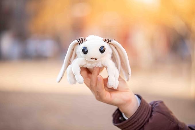 TAMMYFLYFLY Lifelike Moth Plush Toy,Cute Poodle Moth Stuffed Animal, Insect Model Toy, 7 Inches Soft Toy