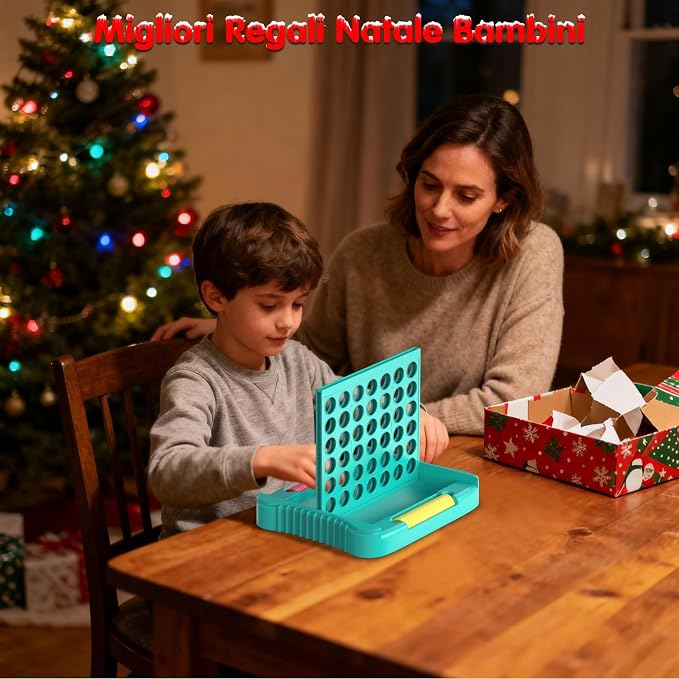 Pup Go 4 in a Row Game, Classic Family Board Game for Kids & Adults, Perfect Educational Toy for Boys Girls Ages 3-8, Portable 2-Player Strategy Games for Travel, Foldable with 6 Spare Discs Green