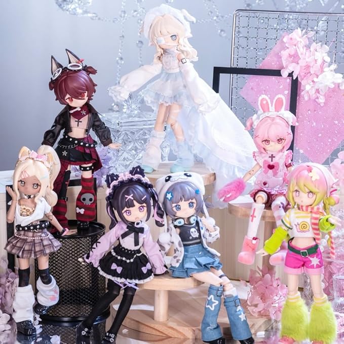 New Electronic Cute Pet Series Blind Box Mystery Box Action Collectable Anime Figure Model Gift 1/12 BJD Doll Toys,No Extra Gifts (Single Box)