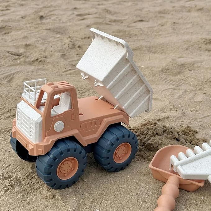 Beach Toy Set – Premium Sand Toys with Shovel & Molds, Eco-Conscious Travel Beach Kit for Outdoor Play & Summer Adventures (Cart)