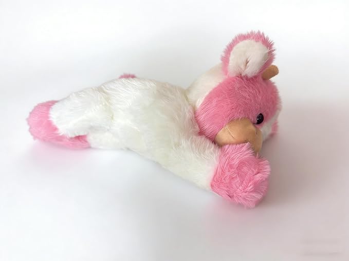 YUKOUQIAN Cute Cow Plush Stuffed Animal Doll Toy 10 inch for Girls Boys (pa Cow Pink)