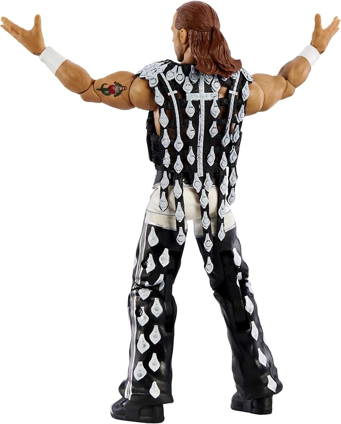 Mattel WWE Shawn Michaels SummerSlam Elite Collection Action Figure Dominik Mysterio Build-A-Figure Parts, Collectible Gift for Ages 8 Years Old & Up
