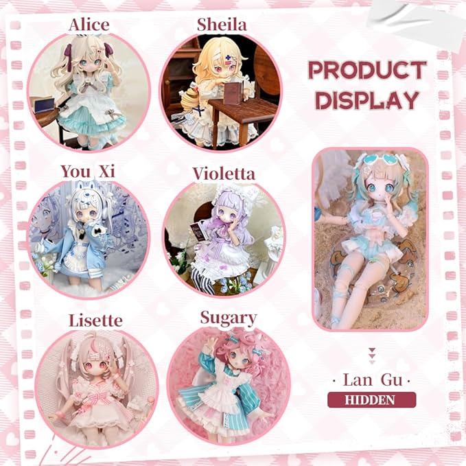 Sugary Girls Series 1/8 MJD Blind Box Mystery Box Dolls Action Anime Figure BJD Dolls Cute Figures Collectibles Birthday Gift (Single Box)