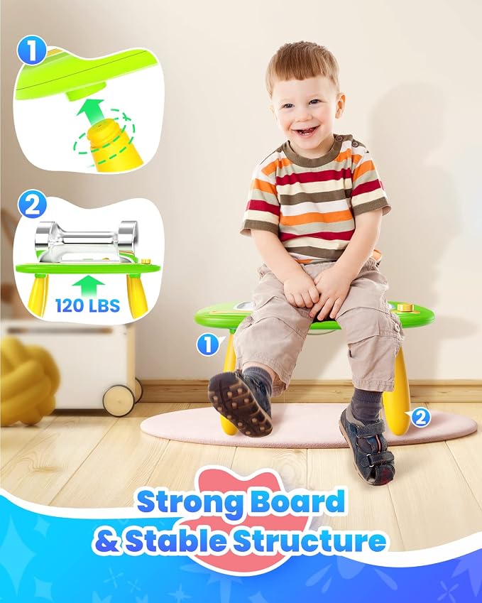 Seimome Toddlers Toys Ages 1-3, Magnetic Drawing Board, Doodle Board Pad Learning and Educational Toys for 18 Months Baby 1-3 Yr Kids Birthday Gifts- Green