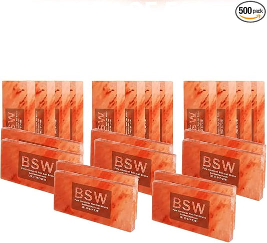 Bulk Himalayan Salt Tiles for Sauna Spa, 8 x 4 x 0.75 Inches, Natural Pink Salt Bricks Stone Blocks for Building Sauna Room, Spa Walls, Massage, Dry Aging, Wellness Centers, Home DIY Decor (300, pink)