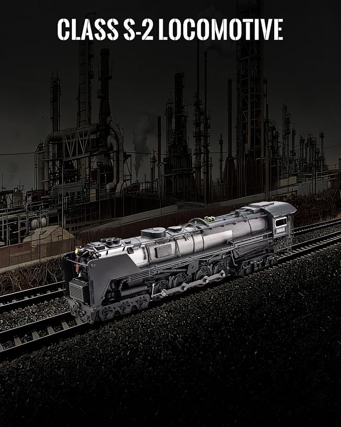 Piececool 3D Metal Model Kit Class S-2 Locomotive Steam Train 3D Metal Puzzles for Adults, DIY Brain Teaser Building Kits, Birthday Christmas Day Gift for Teens