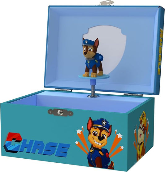 Paw Patrol Jewelry Box for Girls Musical Jewelry Box with Spinning Chase Figurine, Paw Patrol Toys for Kids Ages 3-5