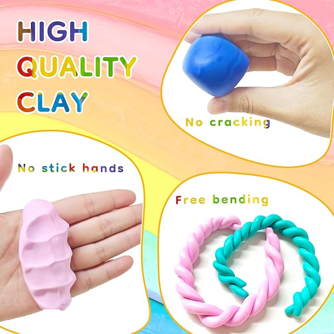 Artecho Polymer Clay Kit, 82 Colors Oven Bake Clay | Modeling Clay for Adults, DIY Sculpting Craft Clay Set with Sculpting Tools, Jewelry Accessories, Arts and Crafts Gifts