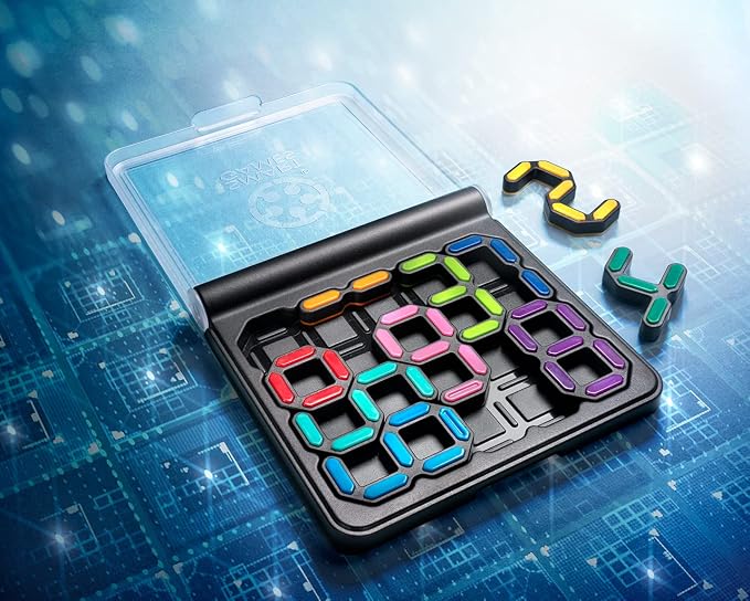 SmartGames IQ Digits – Compact Travel Logic Game with 120 Number Challenges, Math & Puzzle Brain Teaser for Kids & Adults, STEM Toy for Ages 7+, Portable Educational Game