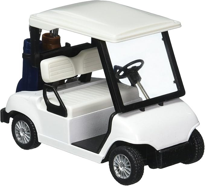 KinsFun - Golf Cart 4½" Die Cast Metal Model Pullback Action Toy (No Decal)