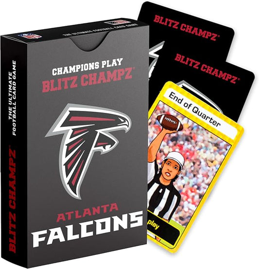Blitz Champz Atlanta Falcons – Officially Licensed NFL Playing Cards & Falcons Gifts for Men & Women, Fun Travel Card Games for Adults & Kids Ages 7+, Camping Games for Friends & Family Game Night