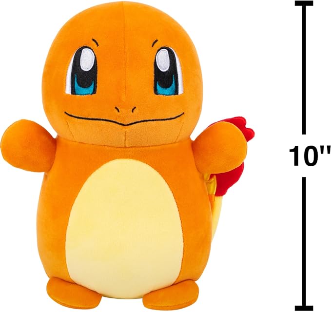 Squishmallows Original Pokémon 10in Charmander HugMees – Ultrasoft Official Jazwares Plush (Medium-Sized)