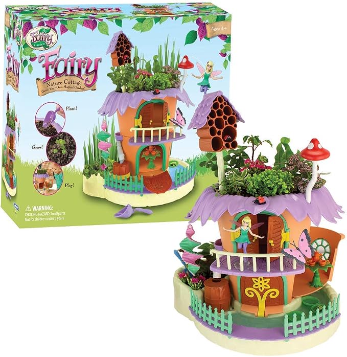 My Fairy Garden — Nature Cottage Toy Figurine and Plant Kit — Grow Your Own Magical Garden with Fairy Isla — Ages 4+