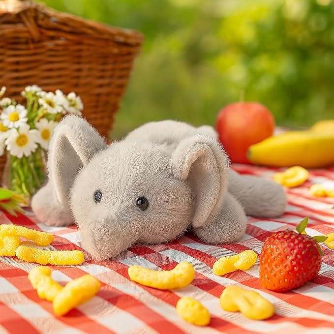 Adorable Elephant Stuffed Animal Soft Elephant Plush Toy Cute Birthday Gifts for Boys Girls Kids Toddlers