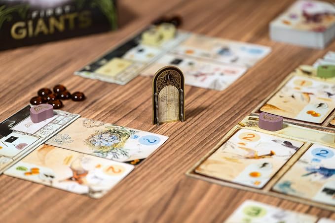 First Giants Card Game - Competitive Strategy Game of Dinosaurs, Timing & Museum Exhibits, Family Fun for Kids & Adults, Ages 10+, 2-5 Players, 30 Minute Playtime