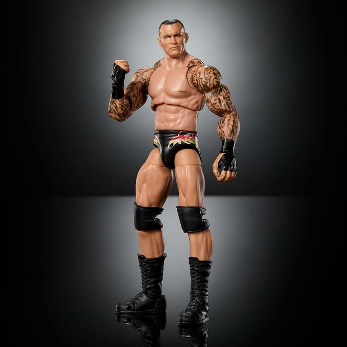 Mattel WWE Ultimate Edition Action Figure & Accessories Set, Randy Orton 6-inch Collectible with Swappable Heads & Hands, 30 Articulation Points