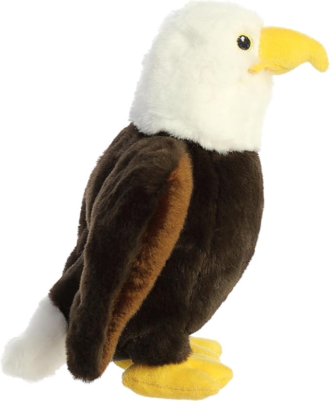 Aurora® Responsibly Made Eco Nation™ Eagle Stuffed Animal - Ideal for Playtime Adventures - Perfect for Birthdays or Just Because - Brown 9.5 Inches