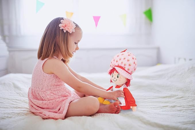 Jay Franco Strawberry Shortcake Plush Pillow Buddy - Super Soft Stuffed Character Pillow - Polyester Microfiber, 18 Inches