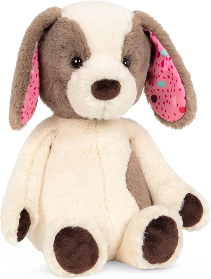 B. toys – 12-Inch Plush Dog – Huggable Dog Stuffed Animal Toy – Soft & Cuddly Plush Puppy – Washable – Babies, Toddlers, Kids – Happy Hues – Cupcake Pup – 0+ Months