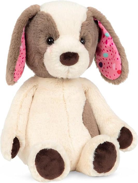 B. toys – 12-Inch Plush Dog – Huggable Dog Stuffed Animal Toy – Soft & Cuddly Plush Puppy – Washable – Babies, Toddlers, Kids – Happy Hues – Cupcake Pup – 0+ Months