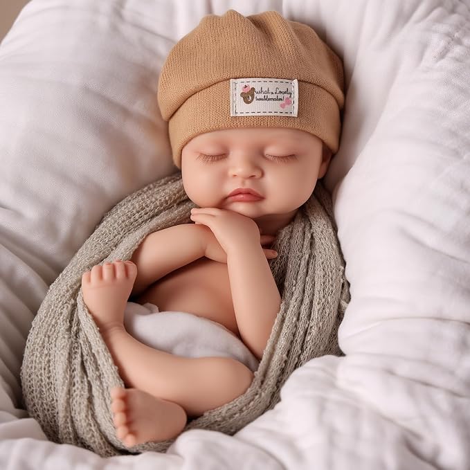 BABESIDE 16 Inch Silicone Baby Doll Weighted 4 Pounds,[NOT Vinyl] Realistic Baby Doll Girl Lifelike Reborn Baby Dolls Silicone Full Body Gift with Accessories for Kids 3+ & Collectors