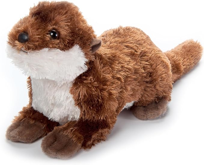 The Petting Zoo River Otter Stuffed Animal Plushie, Gifts for Kids, Scoopz Wildlife Animals, Otter Plush Toy 8 Inches