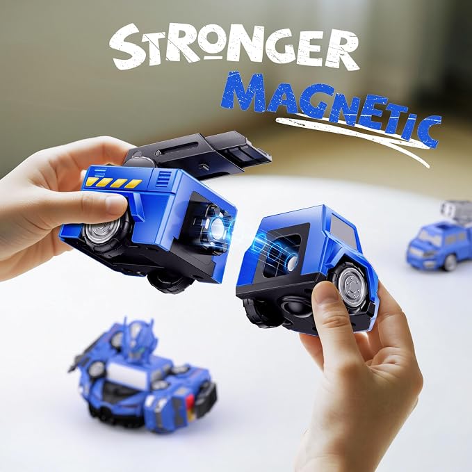 5-in-1 Transform Toys for Boys 4-6, Ideals Gifts for 3 4 5 Year Old Boys, Easy DIY Assembly, Toys for Boy, 3 4 5 6 Year Old Boy Birthday Gifts, 3 4 5 Year Old Boy Toys, Magnetic Robot Toys For Kids