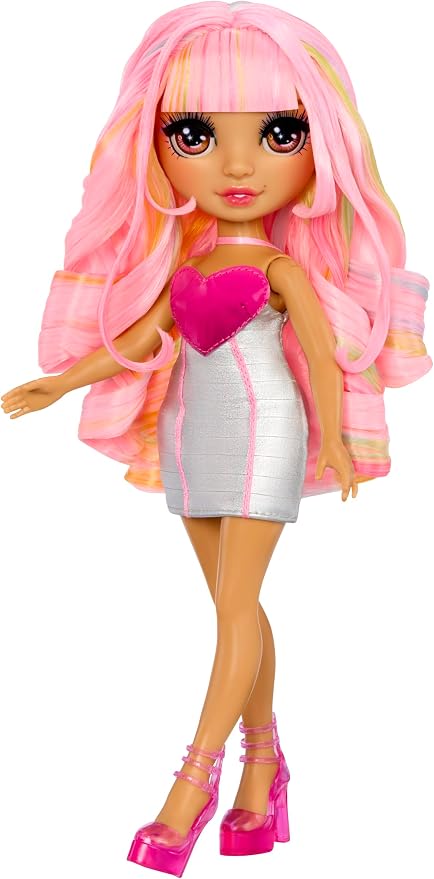 Rainbow High My Fashion Style Kia, Soft Pink, 11" Fashion Doll with Statement Outfit, Stylish Handbag, Great Toy Gift for Girls Kids Ages 4-12 Years