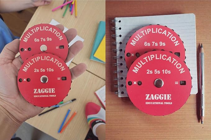 Multiplication Learning Spinner Wheel Math Fidget Toy for Kids – Up to 12×12, Fun Hands-On Educational Math Tool for Home & Classroom