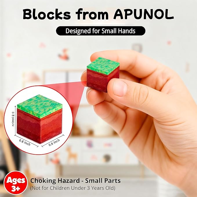APUNOL 150 PCS Magnetic Blocks for Kids – STEM Magnetic Building Blocks Set, Magnetic Blocks for Boys & Girls Ages 3‑12, Creative Construction Toy Christmas & Birthday Gift