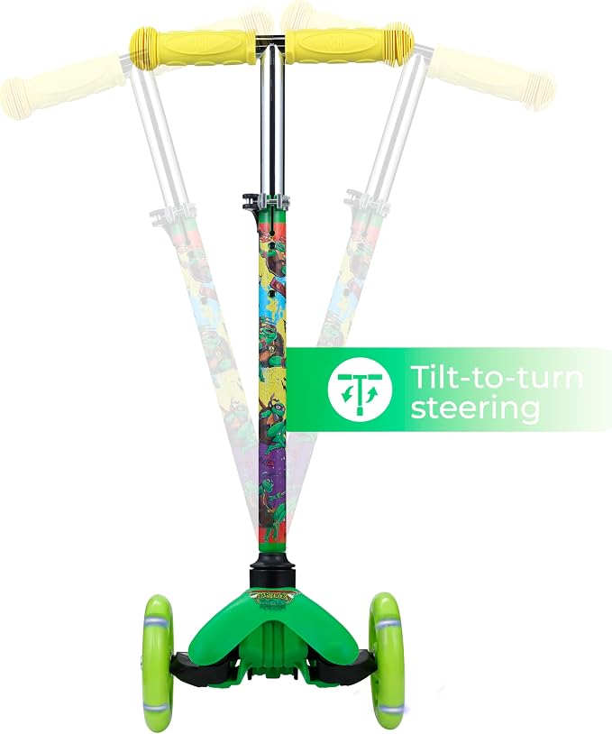 Kick Scooter for Kids, 3 Wheel Self Balancing, Light Up LED Wheels