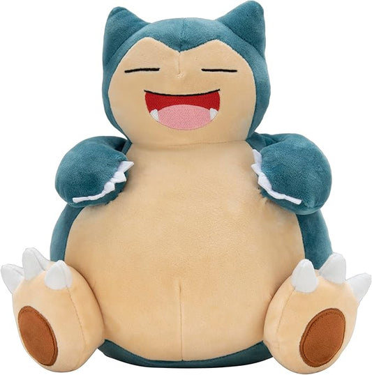Pokemon 12" Large Snorlax Plush - Officially Licensed - Generation One - Authentic 12-inch Soft Stuffed Animal Toy Figure - Holiday Christmas Stocking Stuffer Gift for Kids, Boys, Girls - 2+
