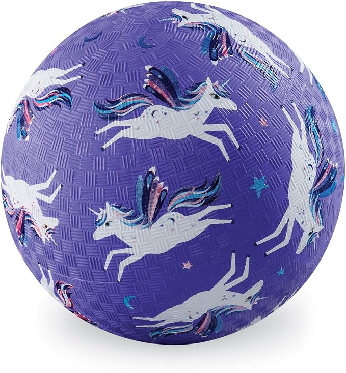 Crocodile Creek Playground Ball - Durable Rubber Ball for Kids Ages 3 and Up - Bouncy Inflatable Ball for Kickball, Indoor Games, and Outdoor Sports - PVC-Free