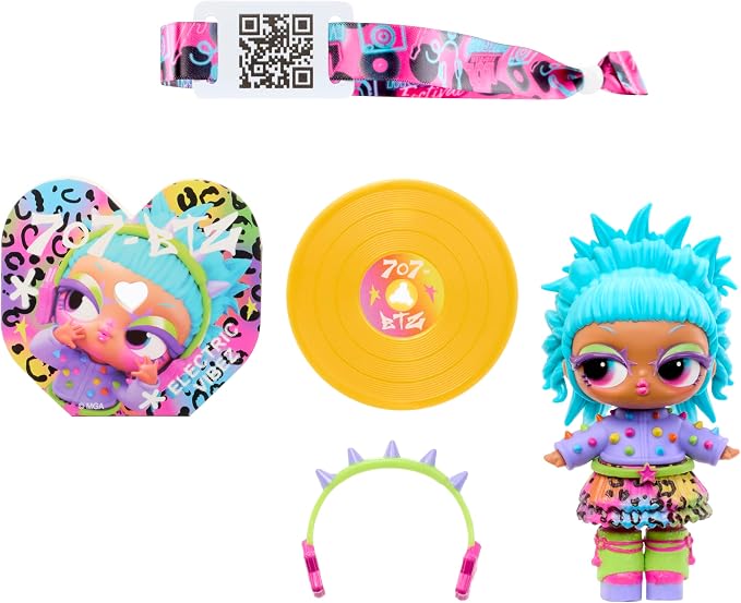 LOL Surprise Music Festival – Dolls with Collectible Vinyl Albums, Interactive Unboxing, 7 Total Surprises – Collect All 8 Unique Styles! Gift for Kids Ages 4+