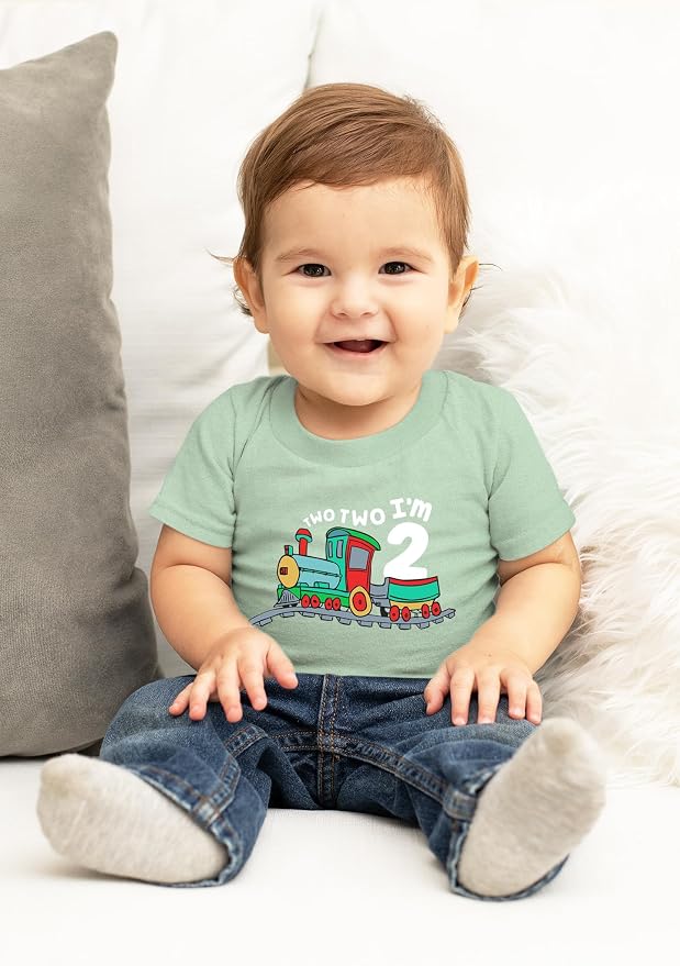Unordinary Toddler 2nd Birthday Shirt boy Chugga Chugga Two Two Train im 2 Years Old Second Birthday Tshirt